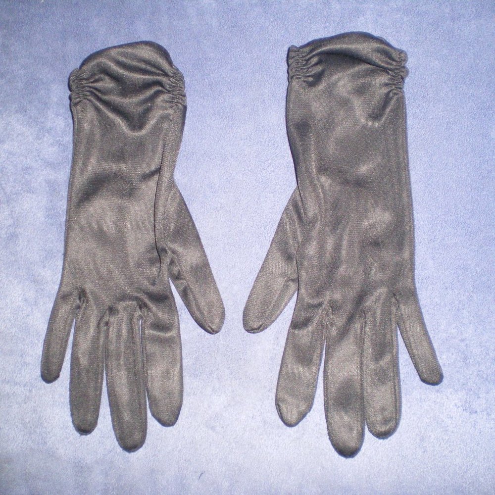 Vintage 1950's/60's Short Dress Black Gloves #1